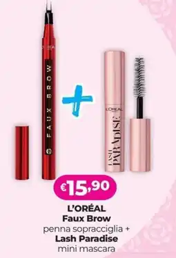 La Saponeria L'ORÉAL Faux Brow penna sopracciglia + Lash Paradise mini mascara offerta