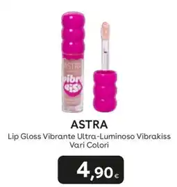 Idea bellezza Astra lip gloss vibrante ultra-luminoso vibrakiss offerta