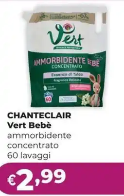 La Saponeria Chanteclair Vert Bebè ammorbidente concentrato offerta