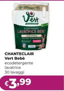 La Saponeria Chanteclair Vert Bebè ecodetergente lavatrice offerta