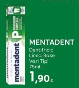 Idea bellezza Mentadent dentifricio linea base offerta