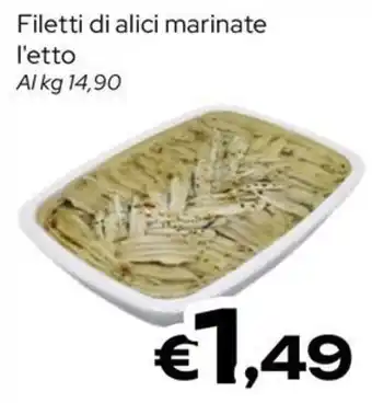 Filetti di alici marinate