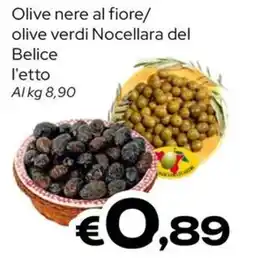 MAX Supermercati Olive nere al fiore/olive verdi Nocellara del Belice offerta