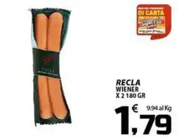 SpesaPiù Supermercati Recla wiener offerta
