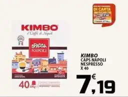 SpesaPiù Supermercati Kimbo caps napoli nespresso offerta