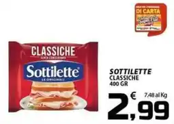 SpesaPiù Supermercati Sottilette classiche offerta