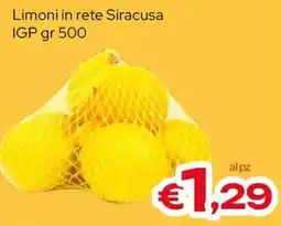 MAX Supermercati Limoni in rete Siracusa IGP offerta