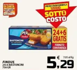 SpesaPiù Supermercati Findus bastoncini offerta