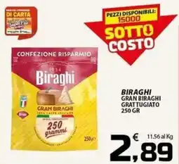 SpesaPiù Supermercati Biraghi Gran Biraghi Grattugiato offerta