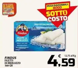SpesaPiù Supermercati Findus filetti di merluzzo offerta