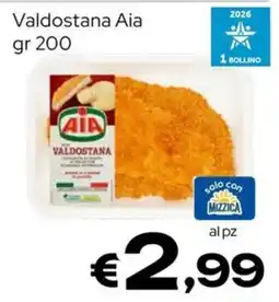 MAX Supermercati Valdostana Aia offerta