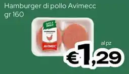 MAX Supermercati Hamburger di pollo Avimecc offerta