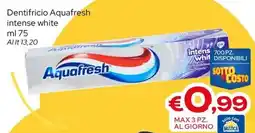 MAX Supermercati Dentifricio Aquafresh intense white offerta