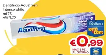 Dentifricio Aquafresh intense white