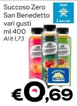 MAX Supermercati Succoso Zero San Benedetto offerta