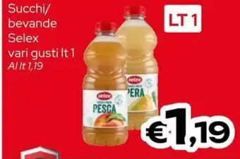 MAX Supermercati Succhi bevande Selex offerta