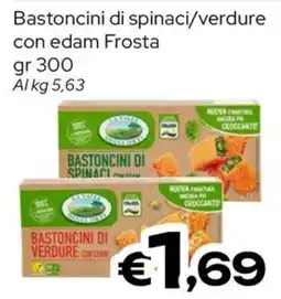 MAX Supermercati Bastoncini di spinaci/verdure con edam Frosta offerta
