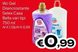 MAX Supermercati Wc Gel Disincrostante Selex Casa Bella offerta