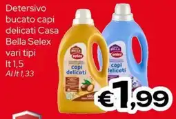 MAX Supermercati Detersivo bucato capi delicati Casa Bella Selex offerta