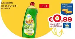 MAX Supermercati Lavapiatti limone Oro offerta