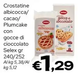 MAX Supermercati Crostatine albicocca Selex offerta