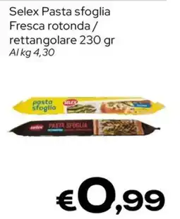 MAX Supermercati Selex Pasta sfoglia offerta