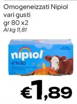 MAX Supermercati Omogeneizzati Nipiol vitello offerta