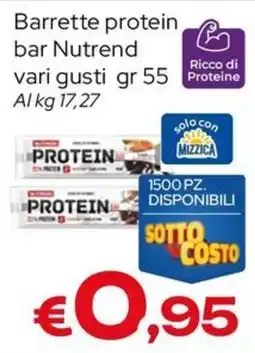 MAX Supermercati Barrette protein bar Nutrend offerta