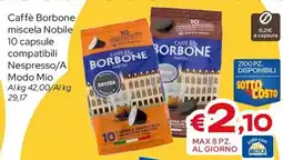 MAX Supermercati Caffè Borbone miscela Nobile offerta