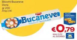 MAX Supermercati Biscotti Bucaneve Doria offerta