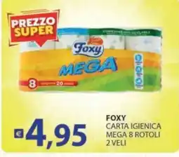Supermercati Bruscoli Foxy carta igienica mega offerta