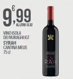 Iper Romagnolo Vino Isola dei Nuraghi IGT Syrah Cantina Melis offerta