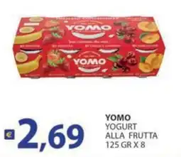 Supermercati Bruscoli Yomo yogurt alla frutta offerta