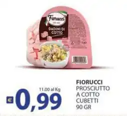 Supermercati Bruscoli Fiorucci prosciutto a cotto cubetti offerta