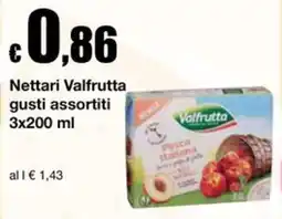 Sì con te Supermercati Nettari Valfrutta gusti assortiti offerta