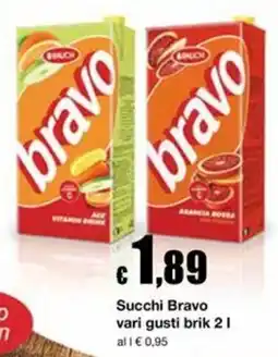 Sì con te Supermercati Succhi Bravo offerta