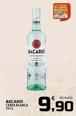 SpesaPiù Supermercati Bacardi carta blanca offerta