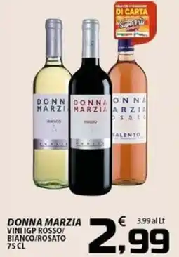 SpesaPiù Supermercati Donna Marzia vini IGP rosso/bianco/rosato offerta
