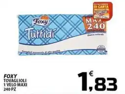 SpesaPiù Supermercati Foxy tovaglioli offerta