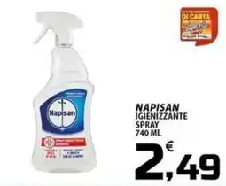 SpesaPiù Supermercati Napisan igienizzante spray offerta