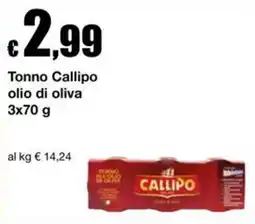 Sì con te Supermercati Tonno Callipo olio di oliva offerta