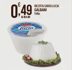 Iper Romagnolo Ricotta Santa Lucia Galbani offerta