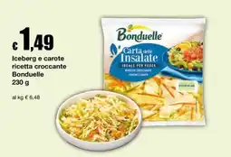 Sì con te Supermercati Iceberg e carote ricetta croccante Bonduelle offerta