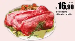 Sì con te Supermercati Scaloppine di bovino adulto offerta
