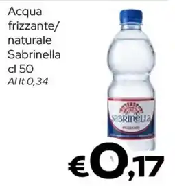 MAX Supermercati Acqua frizzante naturale Sabrinella offerta