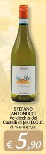 Supermercati Bruscoli Stefano Antonucci Verdicchio dei Castelli di Jesi D.O.C. offerta
