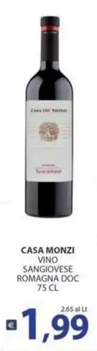 Supermercati Bruscoli Casa Monzi Vino Sangiovese offerta