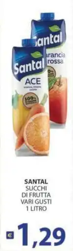 Supermercati Bruscoli Santal succhi di frutta vari gusti offerta