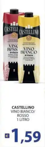 Supermercati Bruscoli Castellino vino bianco/rosso offerta