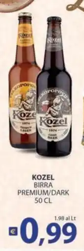 Supermercati Bruscoli Kozel birra premium/dark offerta